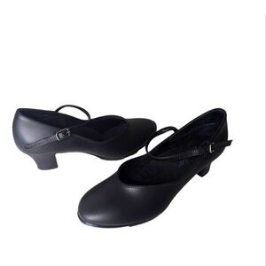 Capezio Black Mary Jane character tap shoes size 9 - fit like size 7 street shoe